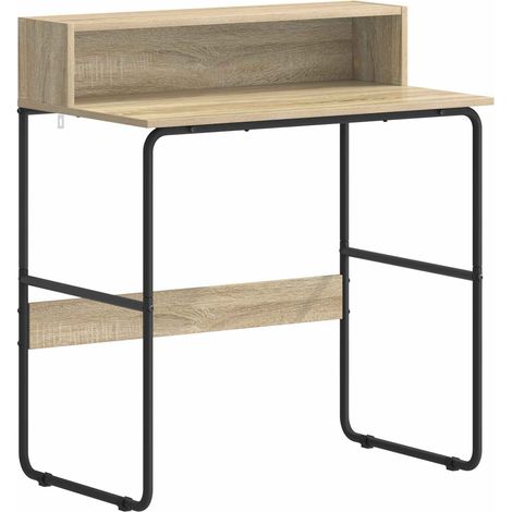 Escritorio con almacenamiento Roble Sonoma 80 x 50 x 91 cm vidaXL (1/5)