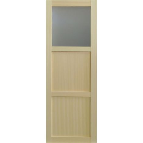 Ayous Porta scorrevole a 2 pannelli + 1 vetro H204 x L83