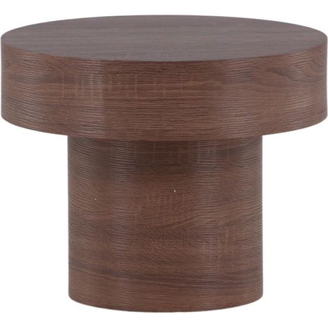 Table d'Appoint Design "Malung" 50cm Marron (1/5)
