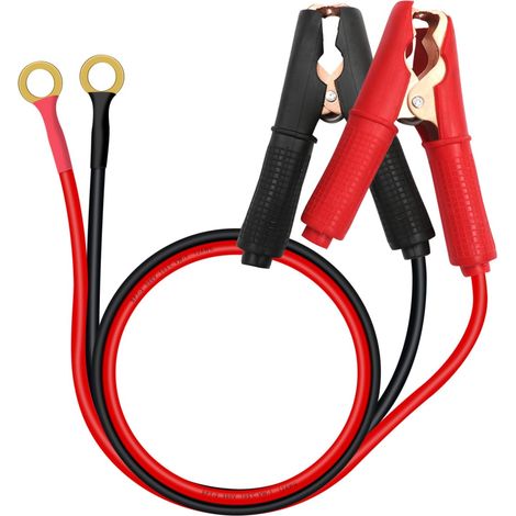 Pince Crocodile Batterie 12V 24V Pince Cable Batterie Voiture avec Borne à Joint Torique 12AWG 30A for Automotive Battery Other Equipment (3 m) (1/5)