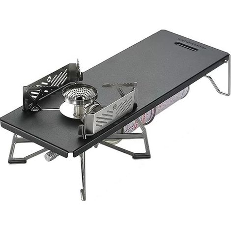 Ensemble de Camping Portable, Table de Cuisine D'Extérieur, Support de Brûleur pour Cuisinière à Gaz - Accessoires de Camping pour Les Amateurs de Plein Air (1/5)