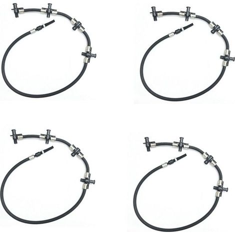 Convient pour 4X A6460700932 6460700932, convient pour Mercedes-Benz Sprinter 2.2 CDI durite de fuite de carburant/durite de réservoir de carburant/durite d'injecteur