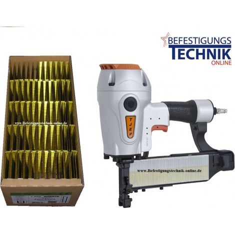 TJEP PQZ-64 Klammergerät + 9500 Klammern 50mm PZ-16 Prebena Z Haubold KG 700"-"EN1051650mm