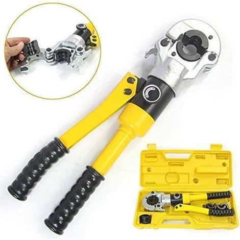 Alicates de prensa hidráulica de 12 tonos, contorno TH, alicates de presión hidráulica, 16-32 mm, mordazas de presión de 360° para tubos compuestos y accesorios TH perfil crimpadora de tuberías