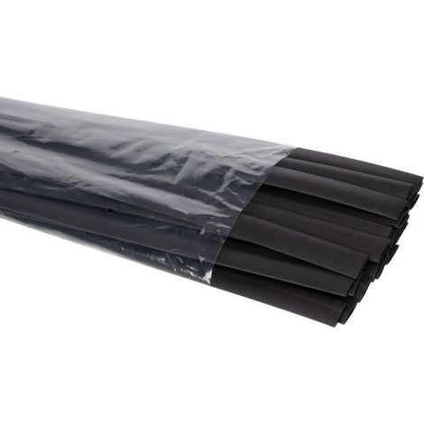 Gaine Thermoretractable - Diametre Avant Retraction 9 5 Mm - Ratio 2 1 - Noir - 25 Unites (1/2)