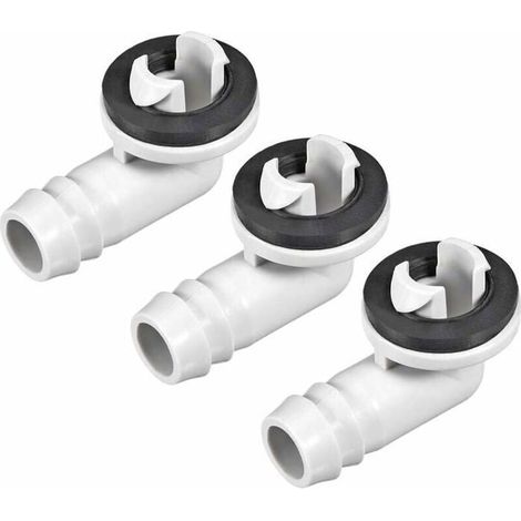 Raccord coudé pour climatisation – 15 mm – Pour tuyau de drainage mini-split et fenêtre (1/4)