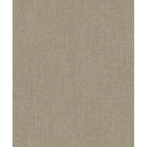Papier peint uni effet toile jute kaki bronze (1/2)