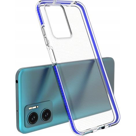Spring Case Gel-Schutzhülle mit farbigem Rahmen für Xiaomi Redmi 10, hellrosa (1/4)