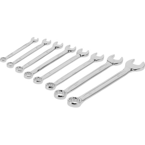 Clé mixte à double tête (lot de 8) en acier au chrome-vanadium, outils de réparation manuels (1/5)