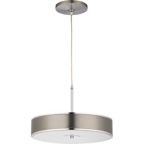 Lampada a sospensione Jazz Jupiter argento Ø40 3xE14