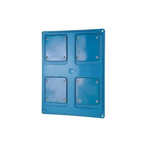 PANNEAU 4 CALOTTES 85x75 BLEU CLAIRE GEWISS GW68748A