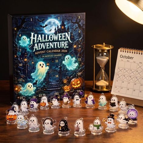 Halloween Adventskalender Set mit Geisterfiguren Mystery Box Party Dekoration (1/5)