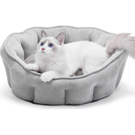 Lit pour chat , ressentie, épaissir, Gris, 46x46x23cm (1/5)