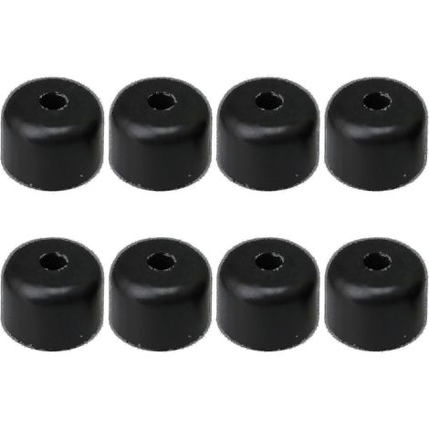 Huit pieds de canapé en plastique noir de 50 mm de diamètre, compatibles avec les pieds de meubles, de tables et de chaises (Ruiper). (1/3)