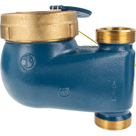 JS Steigrohr Hauswasserzähler MNRS 1 1/2 Zoll DN 40 Q3=16, R80, Baulänge 150 mm