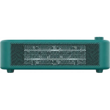Chauffage céramique PTC, 500 W, chauffage rapide, économie d'énergie, silencieux, chauffage de bureau pour chambre ou bureau, vert foncé (1/5)