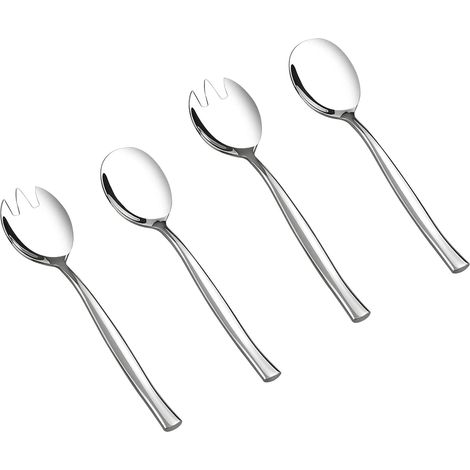 4 cuillères à salade de fruits et fourchettes à salade (2 fourchettes à salade 1010 + 2 cuillères à salade 1010) (1/5)