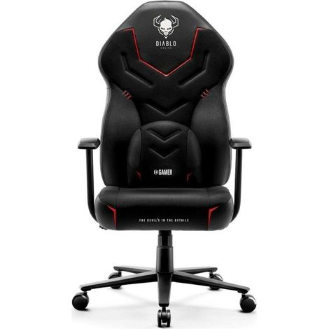 Diablo-Chairs X-Gamer 2.0 chaise gaming noir confortable (1/3)