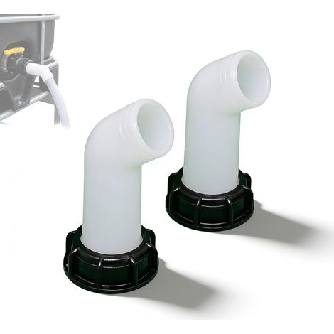 Lot De 2 Embouts De Bec Pour Réservoir IBC, Adaptateur Compatible Avec filetage S60 X 6, Douille De Bec À Filetage Grossier, Accessoires De Raccordement Pour Stockage Et Transfert De Liquide (1/5)
