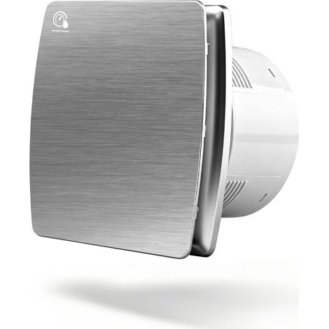 Ventilateur de salle de bain de 100 mm avec minuterie et capteur d'humidité (1/5)