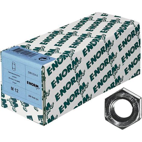 Muttern DIN 934 KP verzinkt M 18, (VPE 100)