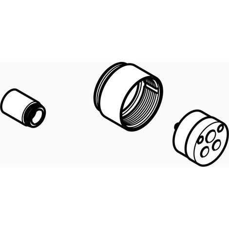 Rallonge Dornbracht, 25mm, pour mitigeur monocommande encastré
