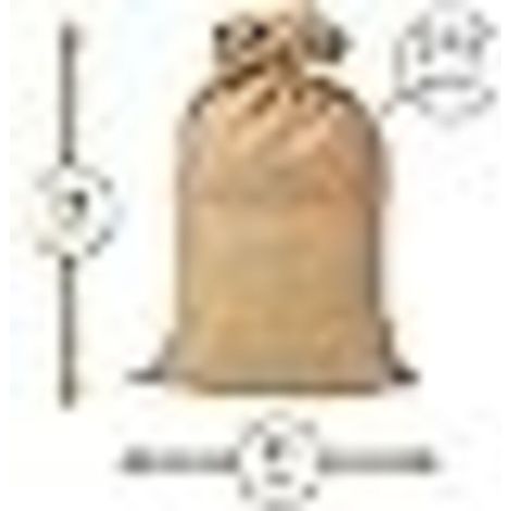 Lot de 3 Sacs toile de jute - Sac jute pomme de terre – Sac a patate conservation – Anti inondation (74x107cm), Marron