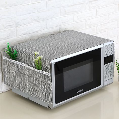 Housse de protection anti-poussière pour four à micro-ondes, accessoire de four à micro-ondes, housse de protection anti-poussière pour la décoration de la maison, serviette anti-huile--3595cm (1/3)