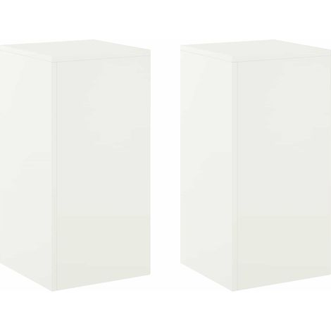 Pflanzenständer 2 pcs Weiß 30 x 30 x 60 cm Stahl vidaXL