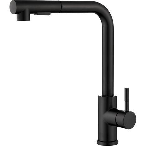 Grifo de cocina extraíble negro 35 mm mate Amur Valaz (1/2)