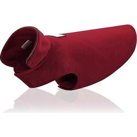Manteau chien hiver pull polaire coupe-vent combinaison neige veste chiot facile à enfiler Bordeaux taille L