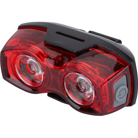 Lampe arrière LED pour vélo, sécurité nocturne, feu rouge clignotant, accessoire cyclisme. (1/5)