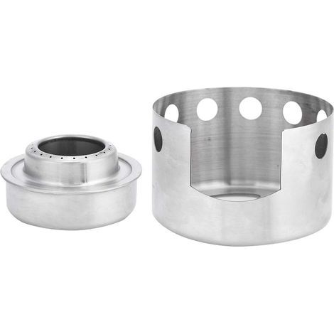 Rechaud Alcool Mini Réchaud Alcool, Camping Randonnée Réchauds à Alcool Portable Mini Réchaud en Acier Inoxydable avec Support Rechaud Alcool pour Carburant Solide Alcool Pique-Nique Camping (1/5)
