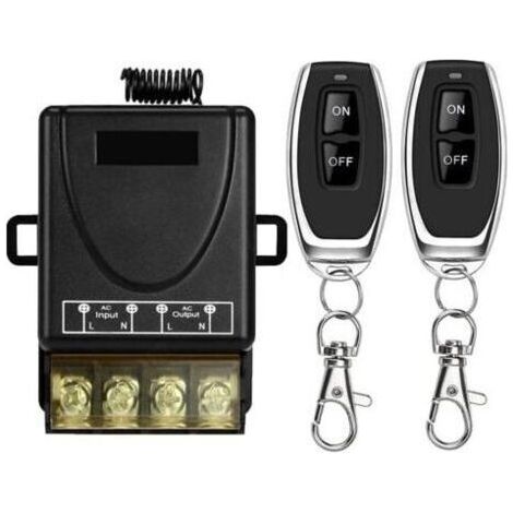 Interrupteur de télécommande Haute Puissance sans Fil 433Mhz, télécommande RF AC 220V/240V/110V 30A pour lumière, Pompe à Eau, appareils ménagers, Irrigation agricole (1/4)