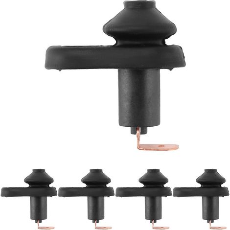 5 pièces de montage d'interrupteur de lampe de porte noire pour voiture (1/5)