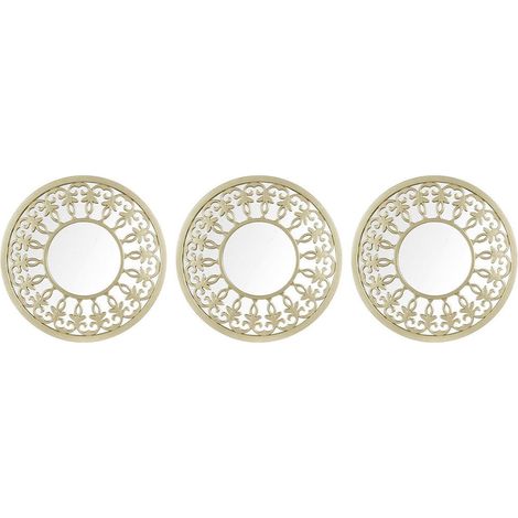 Assortiment de 3 miroirs décoratifs