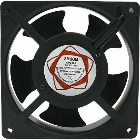 Ventilateur axial pour bote de cheminée Insérable Haute température Pales en métal Silencieux Universel 120 x 120 x 38 mm (1/4)
