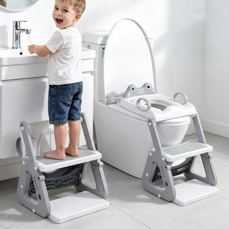 Reducteur Toilette Enfant, 2 en 1 Rehausseur Toilette Enfant (1/5)