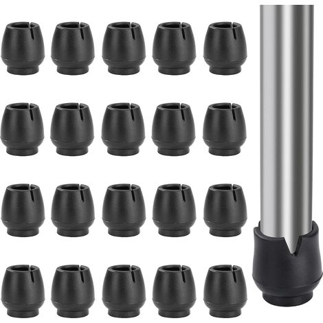 [JAMAIS UTILISÉ]Protège-jambes de chaise Capuchons de jambe de chaise en caoutchouc Protège-pieds de table ronde Noir Anti-Slip Chair Caps 32pcs 12-16mm (1/5)