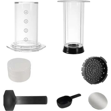 Tragbare French-Press-Kaffeemaschine, Espressokanne für AeroPress
