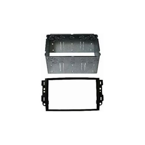Adaptateur façade autoradio Double DIN - AUTOLEADS - Chevrolet Epica 2005 - Noir - Cage métallique - 2 DIN