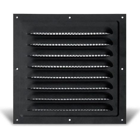 Griglia di ventilazione in acciaio inox resistente alla pioggia (200 x 200 mm)