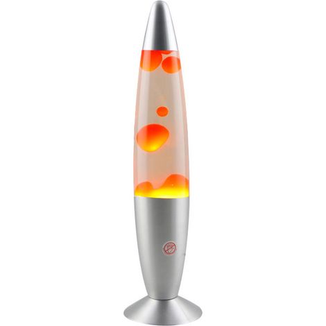 Lampe À Lave - Orange - Design Futuriste - Pour Table - Avec Interrupteur Intégré - 1 Pièce (1/5)