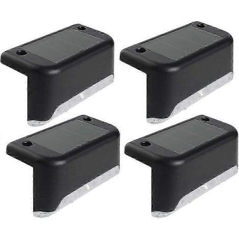 Appliques murales extérieures compatibles avec le jardin - Lot de 4 lampes LED solaires compatibles avec le jardin et la terrasse (1/5)