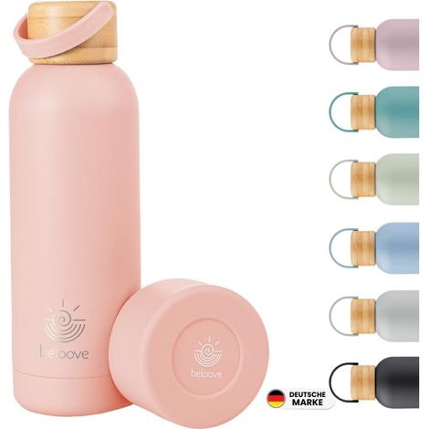 Gourde en acier inoxydable 750 ml Convient pour les boissons gazeuses, 100 % étanche, passe au lave-vaisselle, sans BPA, bouteille isotherme à double paroi Garde au chaud 12 h et au froid (1/5)
