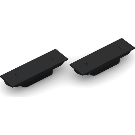 Türmagnet Magnotica Pro SE, 73 x 22 mm, Abdeckkappe rechteckig, Zamak schwarz (1/2)