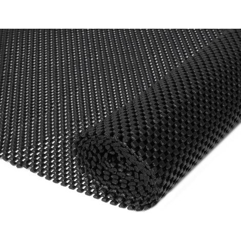 Tapis antidérapant 100x150cm, sous-tapis antidérapant PVC, découpe facile, noir (1/5)