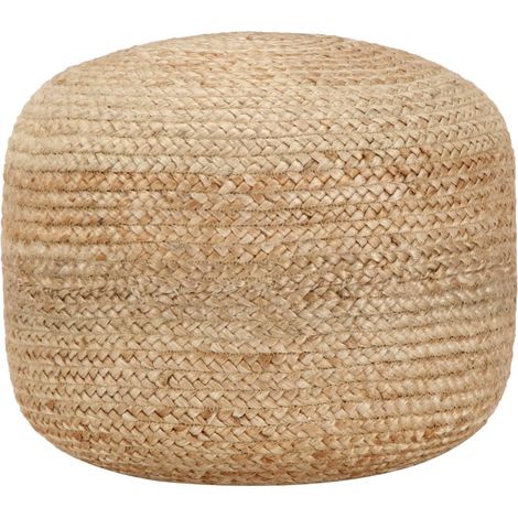 Handgefertigter Sitzpuff 45 x 30 cm Jute