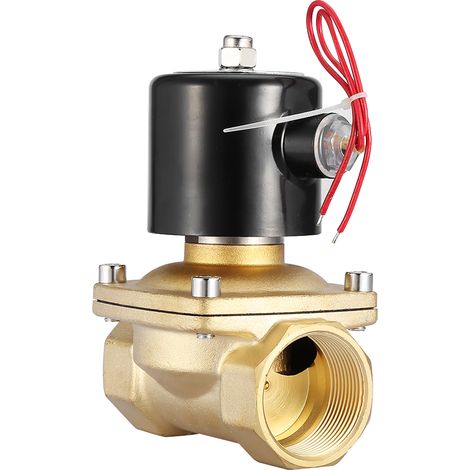 DN40 1-1/2" Zweiwege-Magnetventil aus Messing, normalerweise geschlossen, 220 V AC