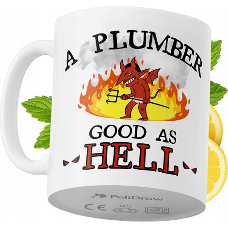 Lustige Tasse für Klempner – Kaffee- oder Teetasse mit witzigem Textdesign – ideal für Geburtstage, Namenstage, Feiertage und besondere Anlässe. Hochwertige Tasse für Zuhause, Büro und Arbeit. Farbe: 